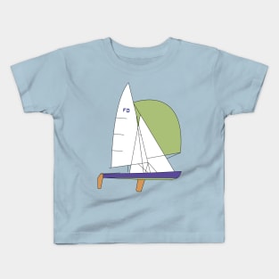 Flying Dutchman Sailboat Kids T-Shirt